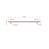 A diagram showing the dimensions of a handrail. Produktbild-Vorschau