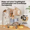 HOKEEPER Schwerlast Kleiderständer auf Rollen, Doppelter Produktbild-Vorschau 8
