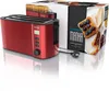 A red toaster with its packaging. Produktbild-Vorschau