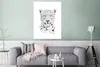 MuchoWow® Poster Leopard - Herz - Weiß - Tiere 90x120 cm - Produktbild-Vorschau 5