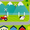 Spielerischer Kinderzimmerteppich mit Städtemuster in Grün Produktbild-Vorschau 3