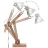 Industrialna lampa stołowa, srebrna, okrągła, 58x18x90 cm, Podgląd zdjęcia produktu 9