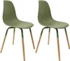 Chaise Scandinave Phenix Vert - Lot De 4 Voir les images du produit 9
