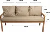 Cuscini per panchina da giardino Beige| Cuscino per seduta Anteprima dell’immagine prodotto 3