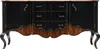 Casa Padrino Luxus Barock Sideboard Antik Schwarz / Braun Produktbild-Vorschau 1