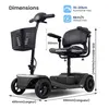 Scooter électrique pour seniors, 4 roues, construction Voir les images du produit 2
