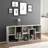 vidaXL Regál betón sivý 67x24x161 cm materiál na báze dreva Náhľad obrázku produktu 4