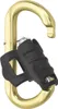 Schnappkarabiner OVALOCK mit Klappverschluss von Austri Alpin; goldene Farbe; robustes Design. Produktbild-Vorschau