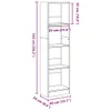 VidaXL 857789, Brązowy, Dąb, Drewno, Drewno, 400 mm, 240 Podgląd zdjęcia produktu 8
