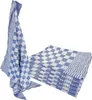 Strofinacci a scacchi - cotone 65 x 65 cm - blu - 6 pezzi Anteprima dell’immagine prodotto 1