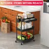 Servierwagen, Küchenwagen, 3-stufiger Rollwagen, Produktbild-Vorschau 6