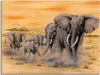 ARTland Leinwandbild Steppenelefanten Größe: 80x60 cm Produktbild-Vorschau 1