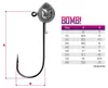 DELPHIN BOMB!, Jigkopf mit Köderhalter, 12g, 5 Stk, Produktbild-Vorschau 2