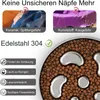 Antischlingnapf Hunde,Doppelwandiger Edelstahl Hundenapf Produktbild-Vorschau 2