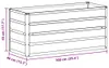 vidaXL Hochbeet Hellbraun 100 x 40 x 45 cm Verzinkter Stahl Produktbild-Vorschau 7