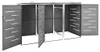vidaXL Box pour poubelles pour 3 tonnes 207x77,5x115 cm Voir les images du produit 4