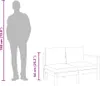 vidaXL Gartensofa mit 1 Armlehne 2-Sitzer Massivholz Akazie Produktbild-Vorschau 8