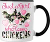 Trendation - "Just A Girl Who Loves Chickens" Tasse  Produktbild-Vorschau 1