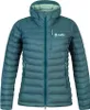 A studio shot of a teal puffer jacket. Anteprima dell’immagine prodotto