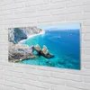 Glasbilder 100x50 Wandkunst Griechenland Strand Seeküste Produktbild-Vorschau 2
