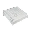 A white plastic drawer with sliding rails, isolated on a white background. Podgląd zdjęcia produktu