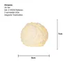 A single snowball-shaped LED candle with dimensions indicated. Produktbild-Vorschau