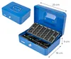 Geldkassette mit einem Euro-Münzzählbrett von HMF mit 25 cm Breite in Blau Productafbeelding-voorbeeld