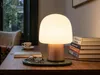 Kleine LED Tischlampe mit Glas Lampenschirm Weiß, Produktbild-Vorschau 1