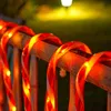 Solární LED cukrová třtina zahradní hole Vánoční dekorace Náhled obrázku produktu 3