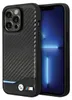 BMW Leather Carbon Blue Line - pouzdro pro iPhone 13 Pro Náhled obrázku produktu 1