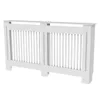 A white radiator cover with vertical slats. Anteprima dell’immagine prodotto
