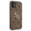 A brown Guess branded iPhone case with a gold logo. Podgląd zdjęcia produktu