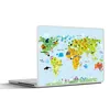 MuchoWow® Laptop Aufkleber Sticker Cover Weltkarte - Kinder Produktbild-Vorschau 1