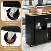 COSTWAY Wózek kuchenny i stolik barowy, wyspa kuchenna z Podgląd zdjęcia produktu 6