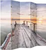 vidaXL Rozdeľovač izieb skladací 200 x 170 cm jazero s Náhľad obrázku produktu 1