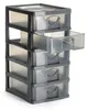 myslící organizátor s 5 zásuvkami, 13 x 16 x 26 cm, šedá Náhled obrázku produktu 13