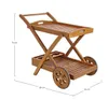Servierwagen Noemi 89 x 56 x 76 cm Akazienholz Natur Produktbild-Vorschau 2