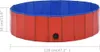 vidaXL Piscine pour chiens Pliable Rouge 120 x 30 cm PVC Voir les images du produit 11