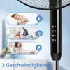 Aigostar  - Standventilator, 3 Geschwindigkeiten, 7 Produktbild-Vorschau 3