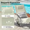 A lounge chair next to a swimming pool, with informational overlays. Náhľad obrázku produktu