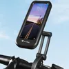 Držák telefonu na řídítka motocyklu 360°, vodotěsný černý Náhled obrázku produktu 4