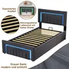 STILVORA Boxspringbett 90×200 cm mit Bettkasten, LED Produktbild-Vorschau 8