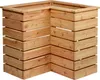 A corner planter box made of wooden planks. Produktbild-Vorschau