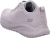 A side view of a gray Skechers women's athletic shoe. Voir les images du produit