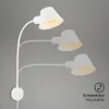 Bettleuchte Bettlampe schwenkbar Leselampe 1xE27 10W weiß Produktbild-Vorschau 3