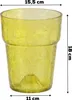Skleněný obal na orchidej D 15,5 cm H 18 cm žlutá pavučina Náhled obrázku produktu 3