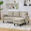 L-förmiges Ecksofa mit Chaiselo, 3-Sitzer-Sofa aus Produktbild-Vorschau 4