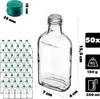 KADAX Flachmann 200ml, 50 pièces, petites bouteilles en Voir les images du produit 3