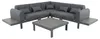 home24 Loungeset - 4-teilig - Aluminium / Webstoff - Grau Produktbild-Vorschau 1