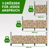 TTL GARDEN Kaminholzregal S 100x36x116cm Schwarz mit Produktbild-Vorschau 10